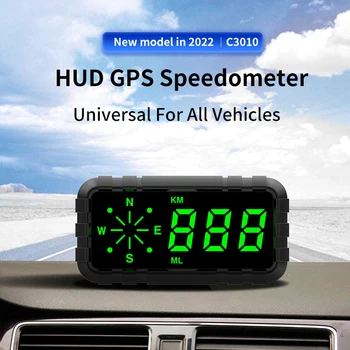 Universalūs Motociklo ir Automobilio GPS Spidometras km / H KMH Head Up Display HUD Skaitmeninis Odometras Elektrinių Dviračių Greičio Signalo Matuoklis