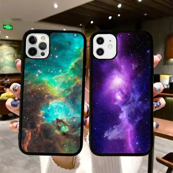 Visata, Galaktika Telefono dėklas Silikoninis KOMPIUTERIS+TPU Case for iPhone 11 12 13 Pro Max 8 7 6 Plus X SE XR Sunku Fundas