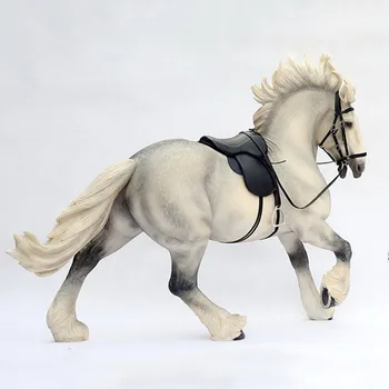 Apie 53CM modeliavimas PVC Sharma Karo žirgas Stovai Arklių gyvūnų modelio mount Vaikams suaugusiųjų Žaislai, namų puošybai Renkant dovanas rodyti