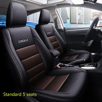 Custom Prabangus odinis automobilių sėdynės padengti Toyota Pasirinkite Corolla 2014 2015 2016 2017 2018 Puikus pagalvėlė apsaugos priedai