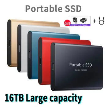 Originalus 500GB Išorinis Kietasis Diskas SSD Mobiliojo Kietojo Disko PC Nešiojamas USB 3.1 1 TB Saugojimo Mobiliojo ryšio Kietąjį Diską, Nešiojamų