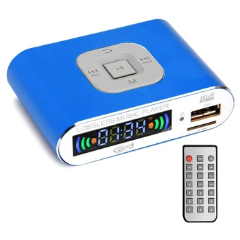 Bluetooth 5.0 Garso Imtuvas, Skaitmeninis MP3 Muzikos Grotuvas, FM Radijas, SD Kortelė/USB Atkūrimo 3,5 Mm Garso Išvesties(Mėlyna)
