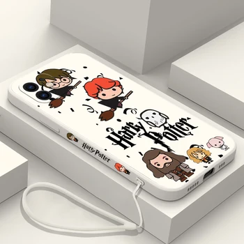 Anime Cartoon P-Puodžiai Dizaino-Harries Telefono dėklas Skirtas iPhone 14 13 12 11 Pro Max Mini X XR XS MAX Plius Skystu Silikonu Padengti
