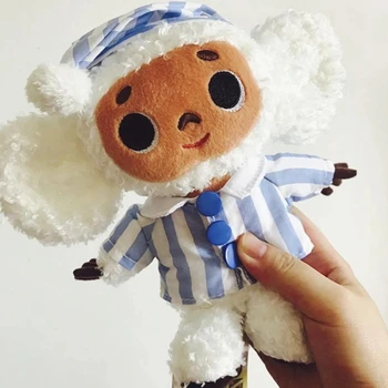 Kawaii Cheburashka Pliušinis Žaislas Didelėmis Ausimis Beždžionė Su Drabužius, Minkštos Lėlės, Rusija Anime Baby Vaikų Miego Nuraminti Lėlės, Žaislai Vaikams