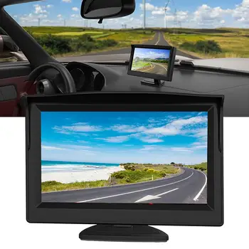 5 Colių HD Sulankstomas Automobilio Galinio vaizdo Monitorius Atbulinės eigos LCD TFT Ekranas Su Naktinio Matymo Atsarginės galinio vaizdo Kamera Automobilio Accesories