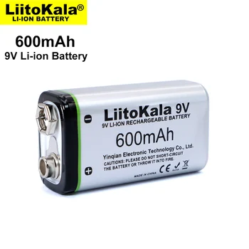 1-12PCS LiitoKala 600mAh 9V li-ion Baterija 6F22 9V Įkraunamąją Bateriją, Mikrofono Multimetras RC Žaislai Temperatūra Ginklą
