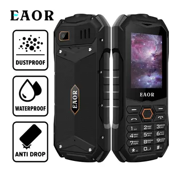 EAOR IP68 Vandeniui Telefonas Plonas Tvirtas Telefonas atsparus smūgiams 2000mAh Dual SIM Klaviatūra Telefonų Funkcija, Telefonas su saulės šviesos Fakelas mobilusis telefonas