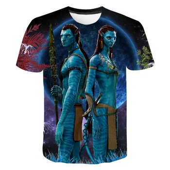 Naujas Filmas Avatar T-Shirt Vyras Moteris Streetwear Vasaros Atsitiktinis Apvalios Kaklo trumpomis Rankovėmis Mados 3D Grafika Cool Vyrų Drabužiai Tees
