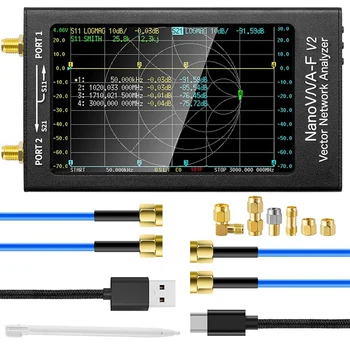 Nanovna-F V2 Vektoriaus Tinklo Analizatorius 50Khz-3Ghz Antenos Analizatorius HF VHF UHF VNA 4.3 Colių Su 5000Mah CNIM Karšto