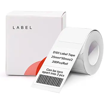 NIIMBOT D101 Label Maker Juosta Pritaikytas Etiketės, Spausdinimo Popieriaus Standartas Laminuotos Office Ženklinimo Juostos Pakeitimas (25*30）